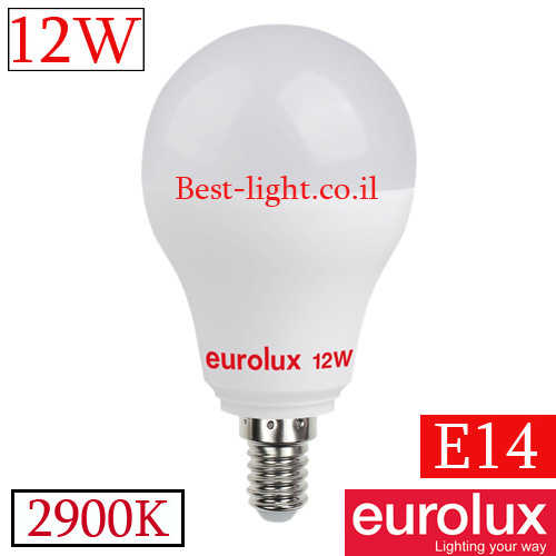נורת ליבון לד Eurolux E14 12W 2900k