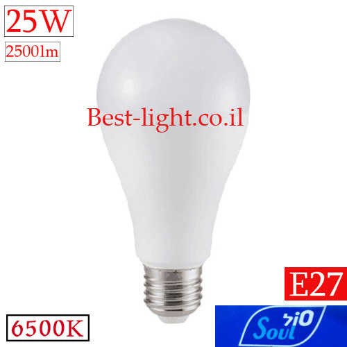 נורת ליבון לד SOUL E27 25W 6500k