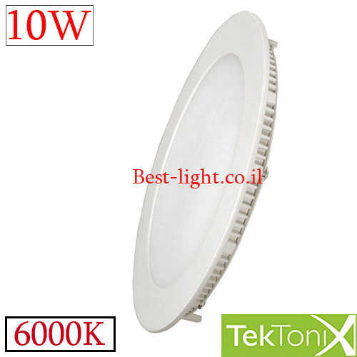 שקוע תקרה לד עגול TekTonix 10W 6000k ⦰120mm