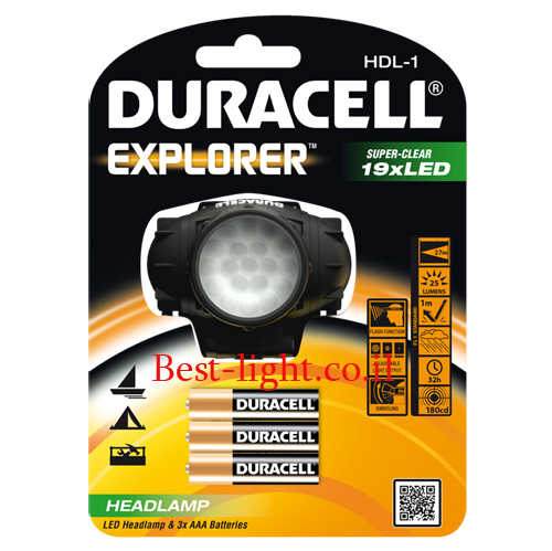 פנס ראש לד Duracell Explorer דגם HDL-1