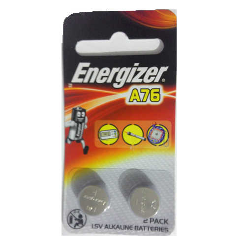זוג סוללות כפתור Energizer Alkaline דגם A76