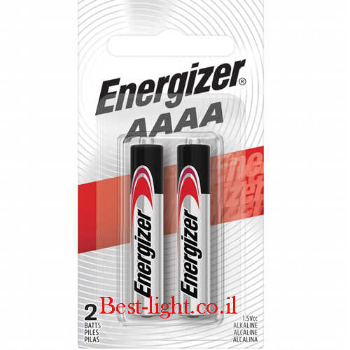 זוג סוללות Energizer Alkaline דגם AAAA