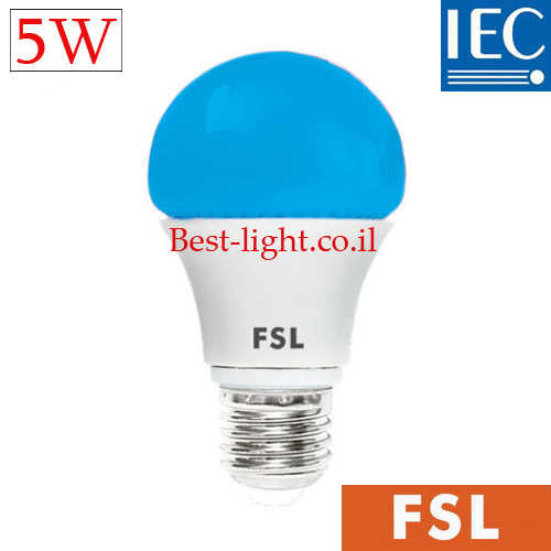 נורת לד A60 אור כחול FSL E27 5W