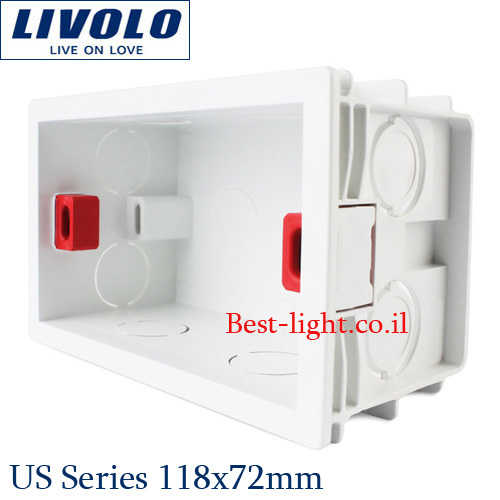 קופסת ביטון 118x72mm סדרת Livolo US דגם NH01