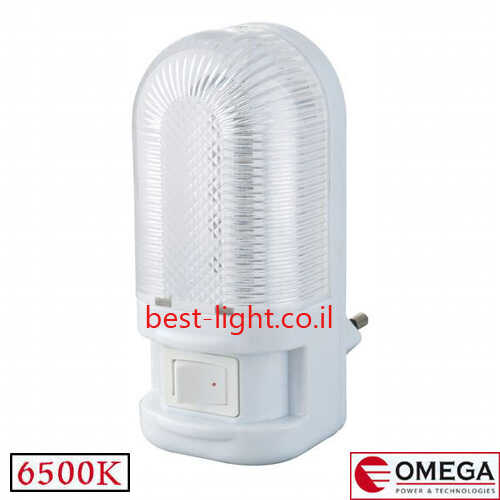 מנורת לילה עם מפסק OMEGA D858-D 6500k