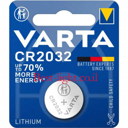 סוללת כפתור ליתיום VARTA CR2032 3V