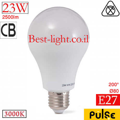 נורת לד PULSE A80 E27 23W 3000K 2500lm